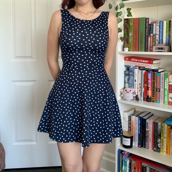 Reversible polka dot circle dress - Picture 4 of 6
